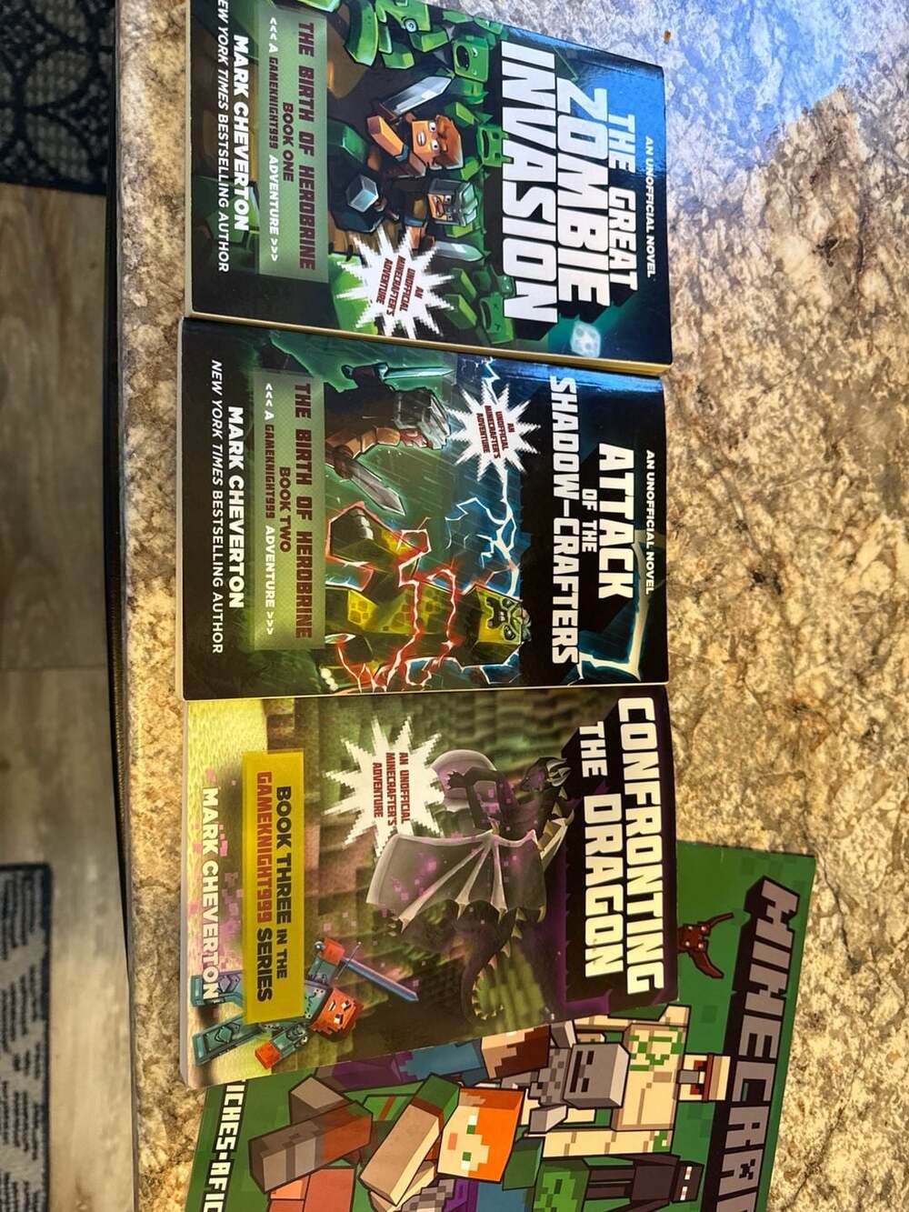 Minecraft Gameknight999 The Birth of Herobrine Series Books 1-3 Set by Mark Chev